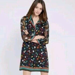 Alice + Olivia Lalita Botanical Ditzy Floral Print Mini Dress Size M